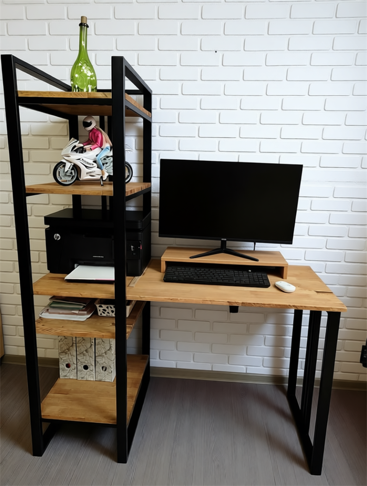 стол со стеллажом для компьютера