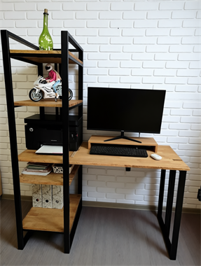 стол со стеллажом